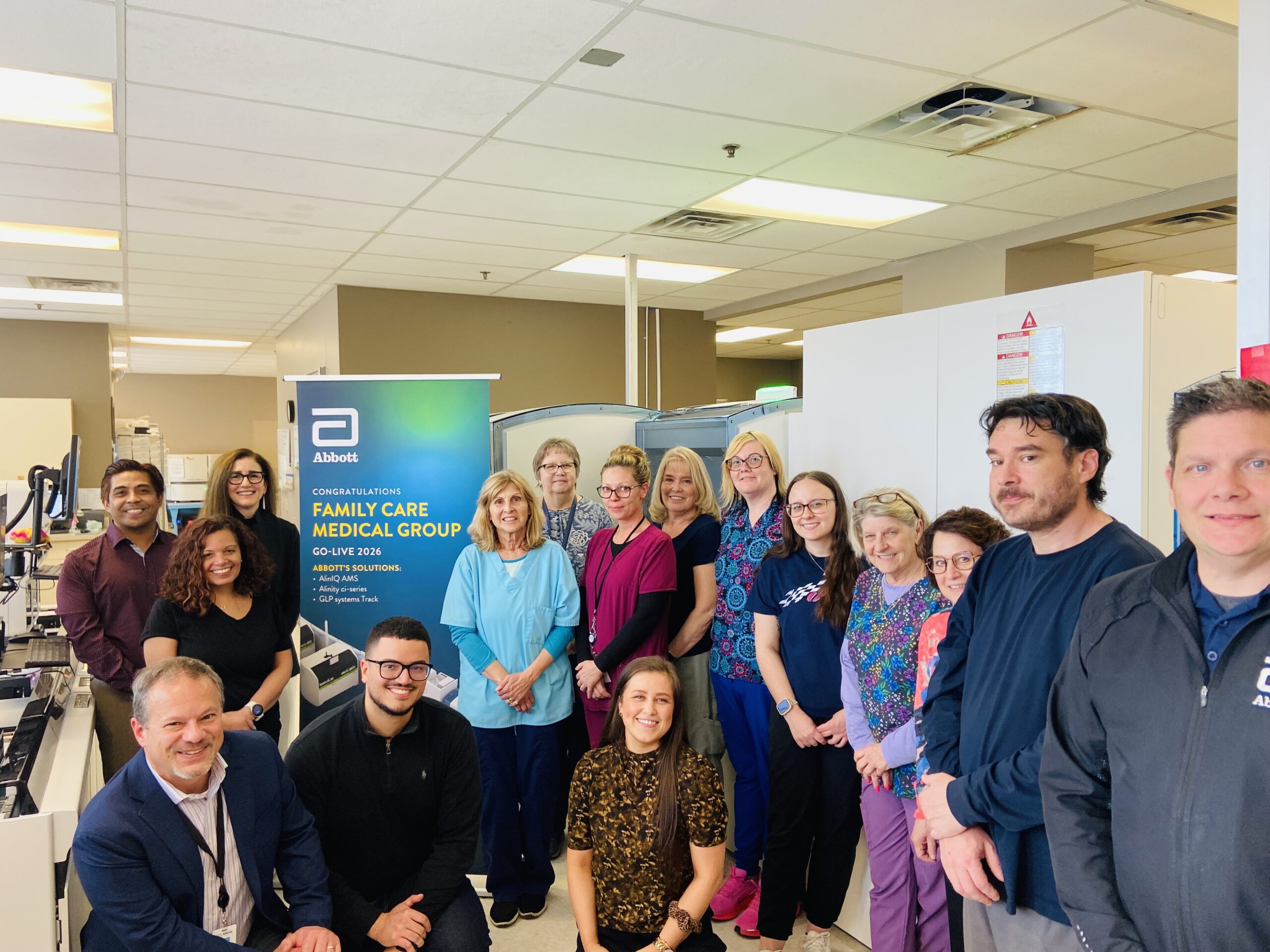 ribbon cutting at new FamilyCare Medical Group laboratory